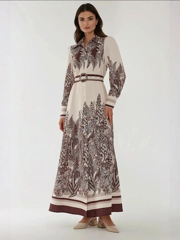 Hiccup Dress in Beige: front