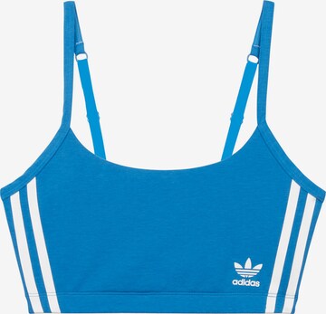 ADIDAS ORIGINALS Bralette Bra 'Scoop Originals' in Blue: front