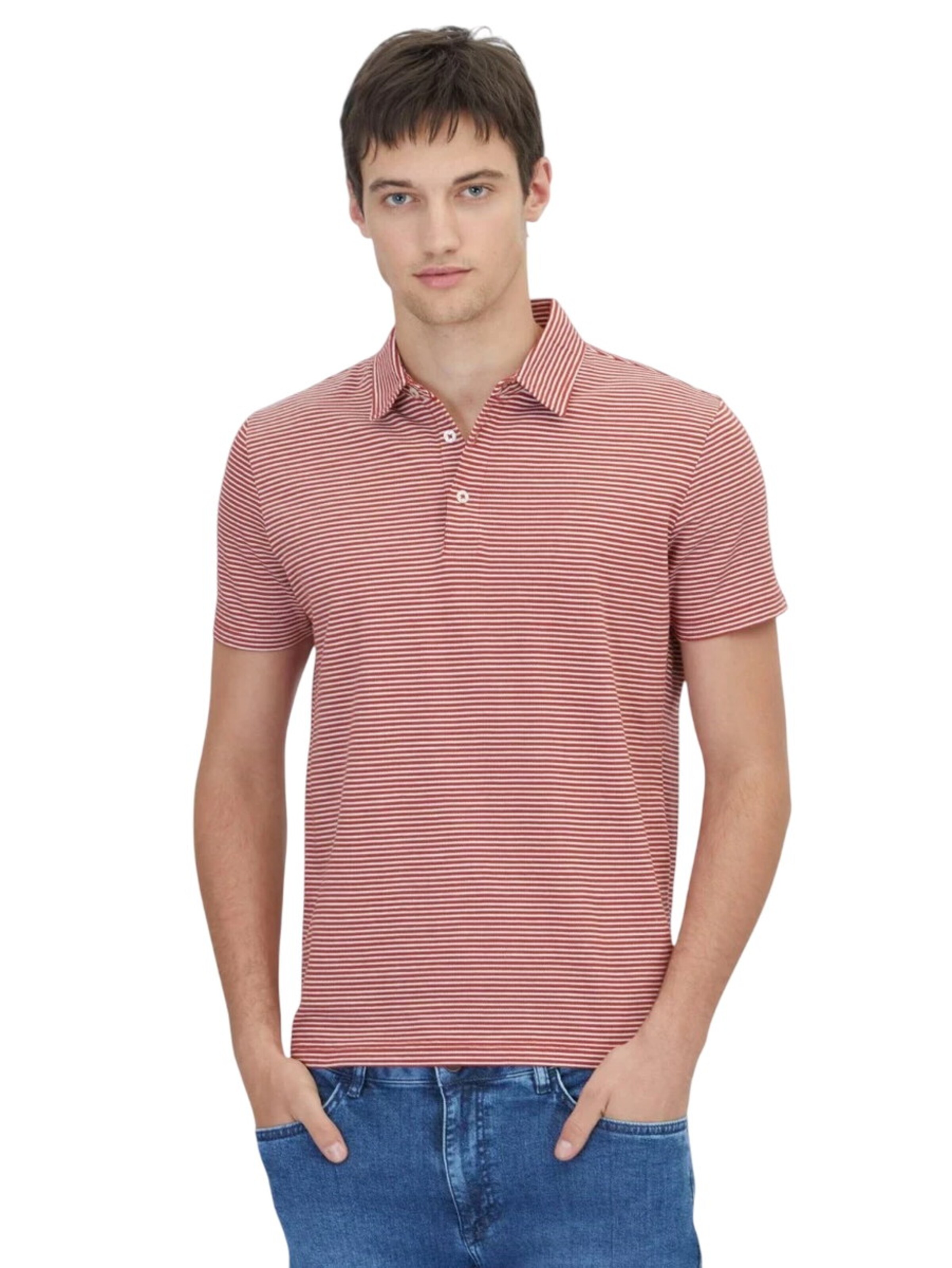 KİP Poloshirt in Rot: Vorderseite