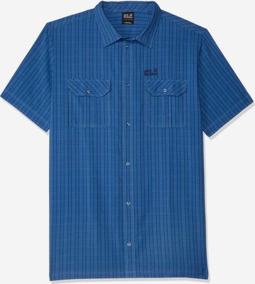 JACK WOLFSKIN Hemd 'Thompson' in Blau: predná strana