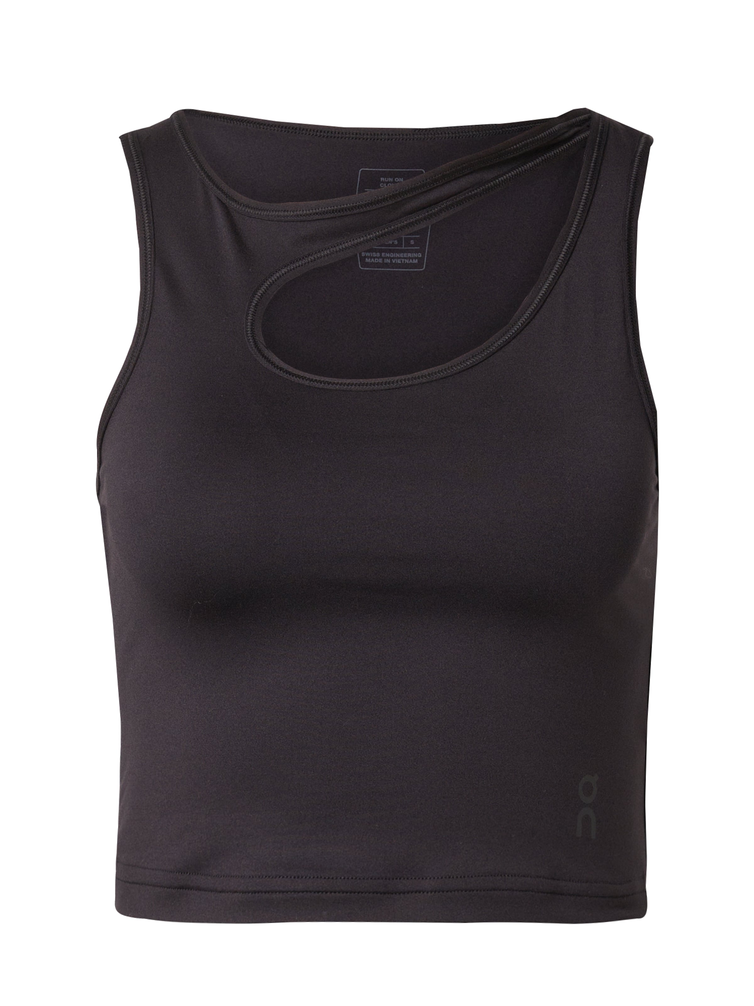 On Спортен топ 'Studio' в черно: отпред