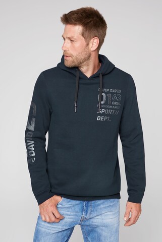 CAMP DAVID Sweatshirt in Blue: front