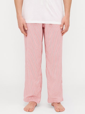 Pantalon de pyjama Abercrombie & Fitch en rouge : devant