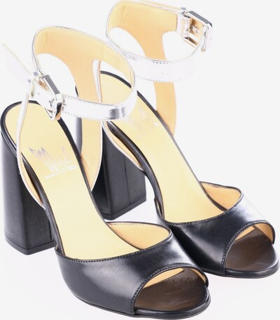 Mivida Sandals & High-Heeled Sandals in 38 in Black / Silver, Item view