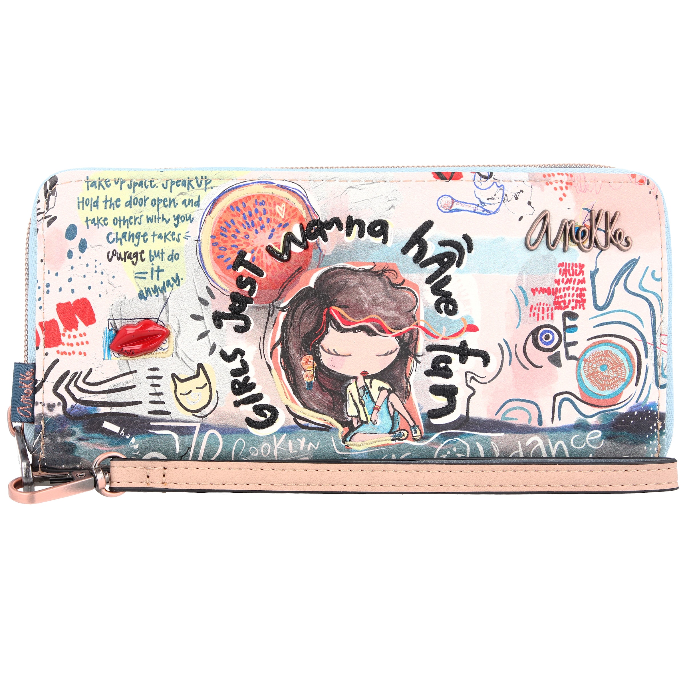 Anekke Wallet 'Fun&Music' in Mixed colors: front