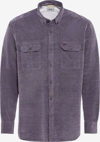 CAMEL ACTIVE Button Up Shirt in Purple: front