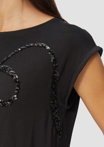 T-shirt s.Oliver BLACK LABEL en noir