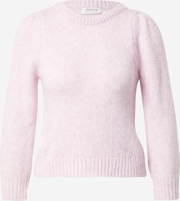 ONLY Пуловер 'Benin' в розово: отпред