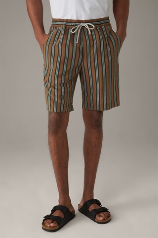 STRELLSON Regular Pants ' Kaji ' in Brown: front
