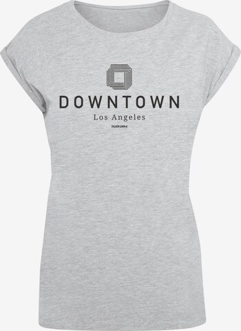 F4NT4STIC Shirt 'Downtown LA' in Grijs: voorkant