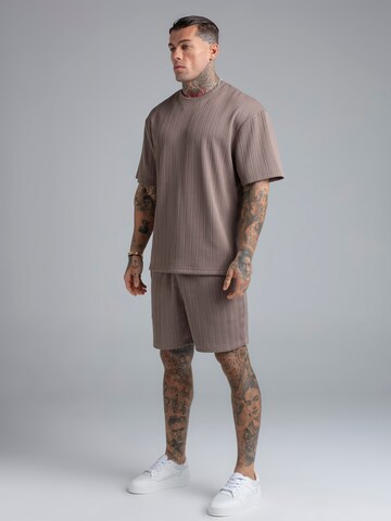 Regular Pantalon SikSilk en marron