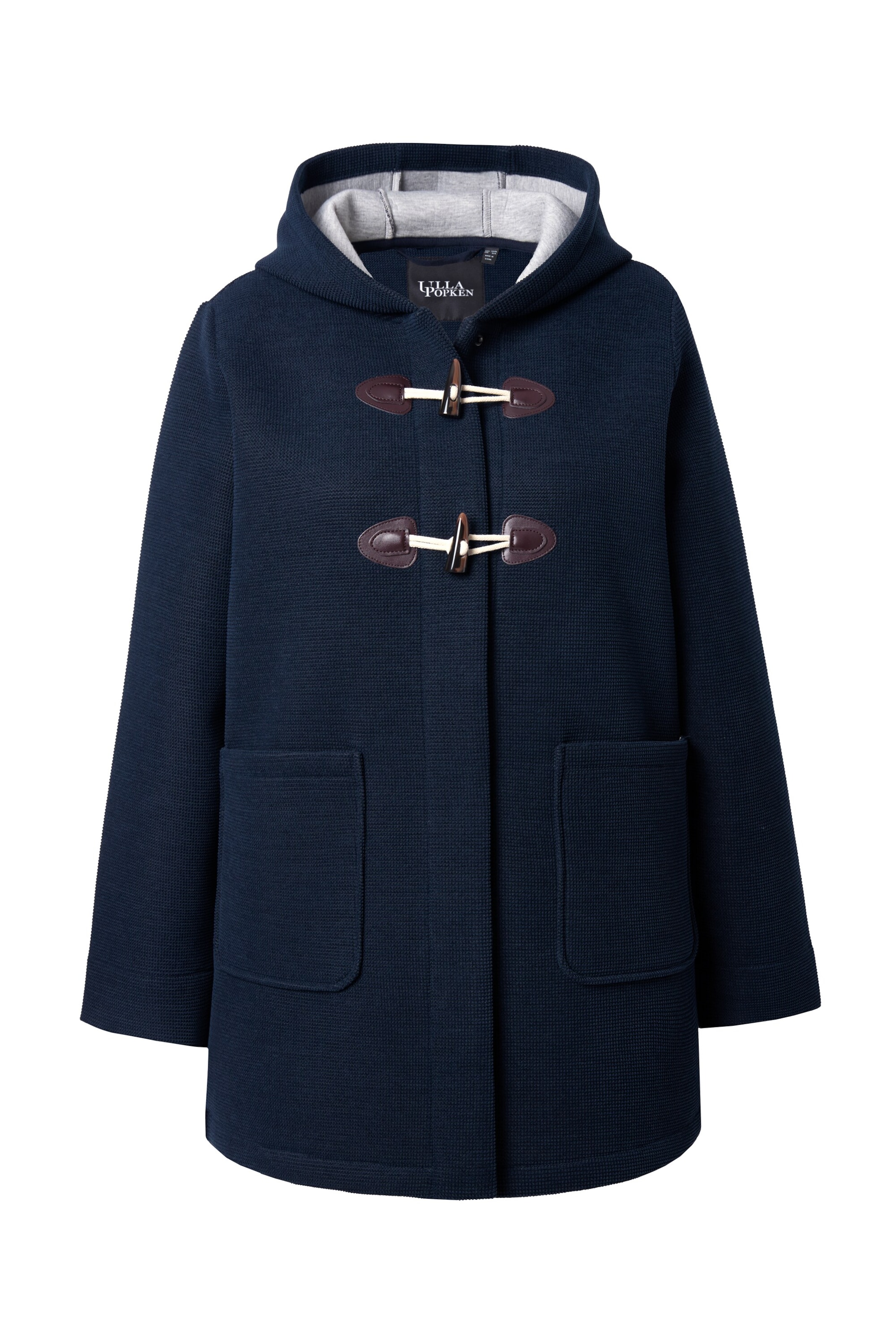 Ulla Popken Tussenjas in Blauw: voorkant