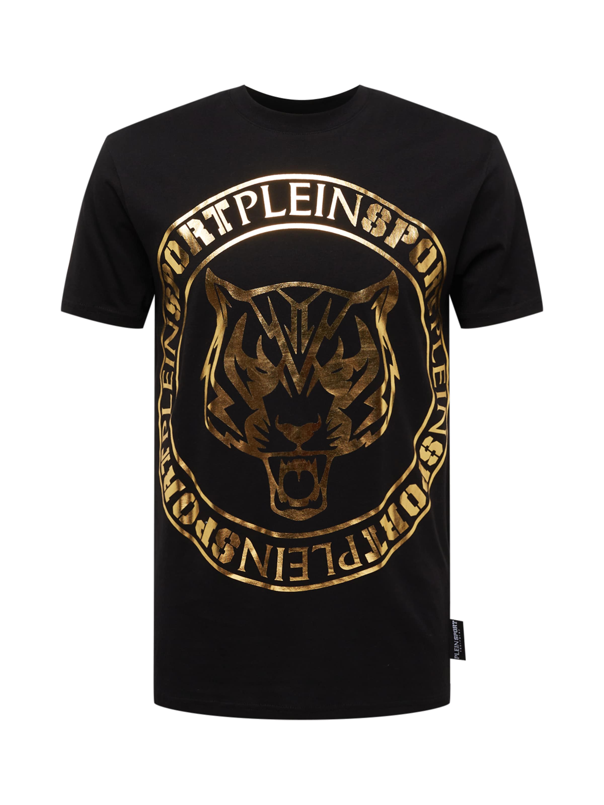 Plein Sport - Camisa 'Tiger' em preto: frente