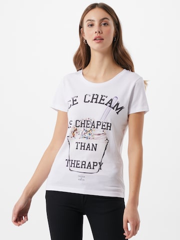 EINSTEIN & NEWTON T-Shirt 'Ice Therapy' in Weiß: predná strana