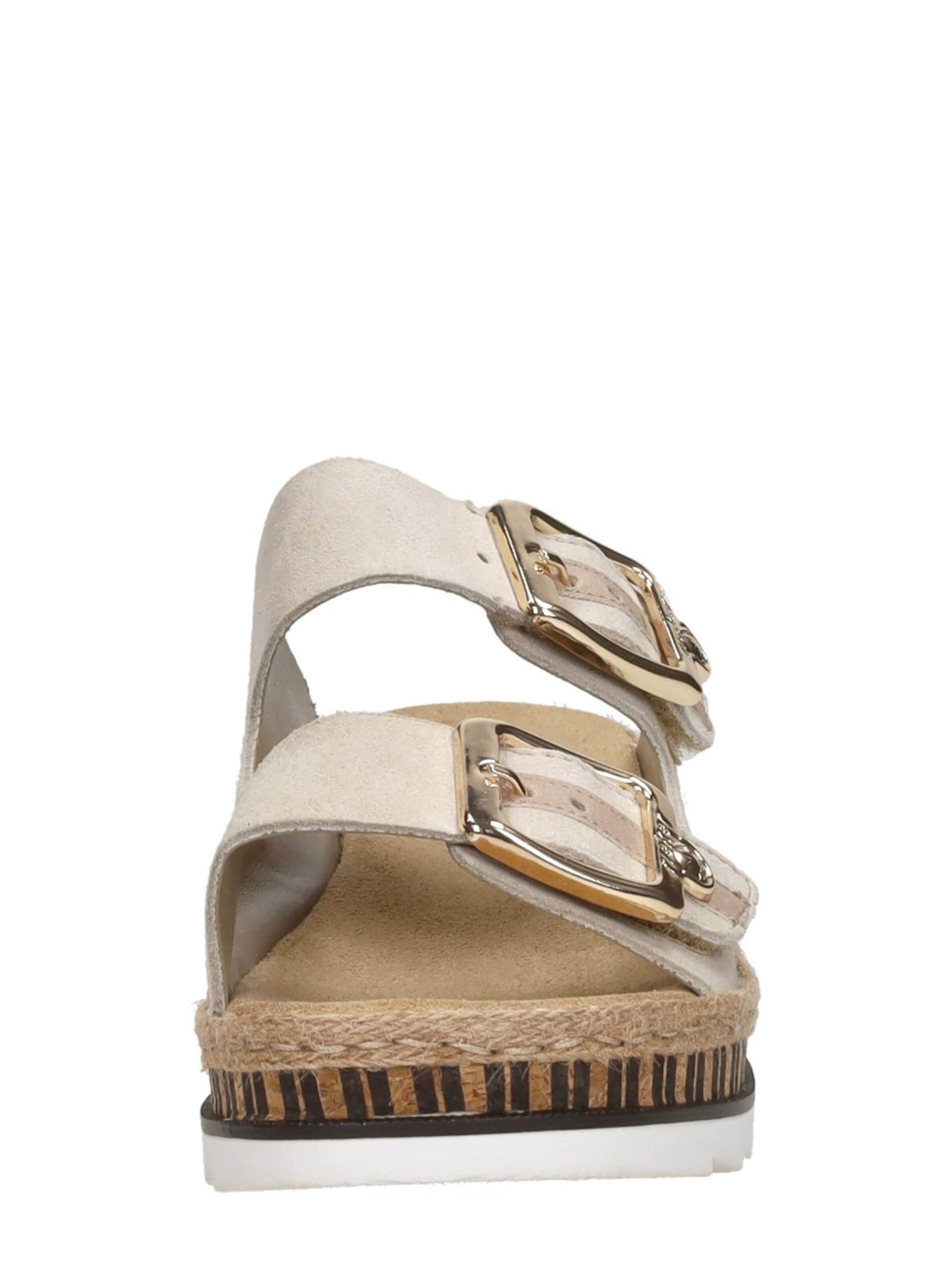 Rieker Huisschoenen 'Open Teen' in Beige