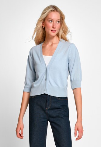 include Knit Cardigan in Blue: front