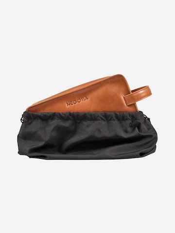 NEGOTIA Leather Toiletry bag 'Caldre' in Brown