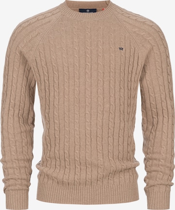 Kronstadt Sweater 'Flynn' in Brown: front