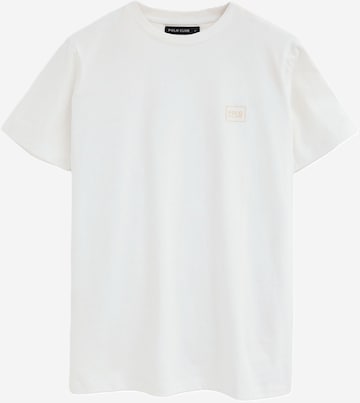 G-STAR Shirt 'Utility Fabric Mix T-Shirt' in Wit: voorkant