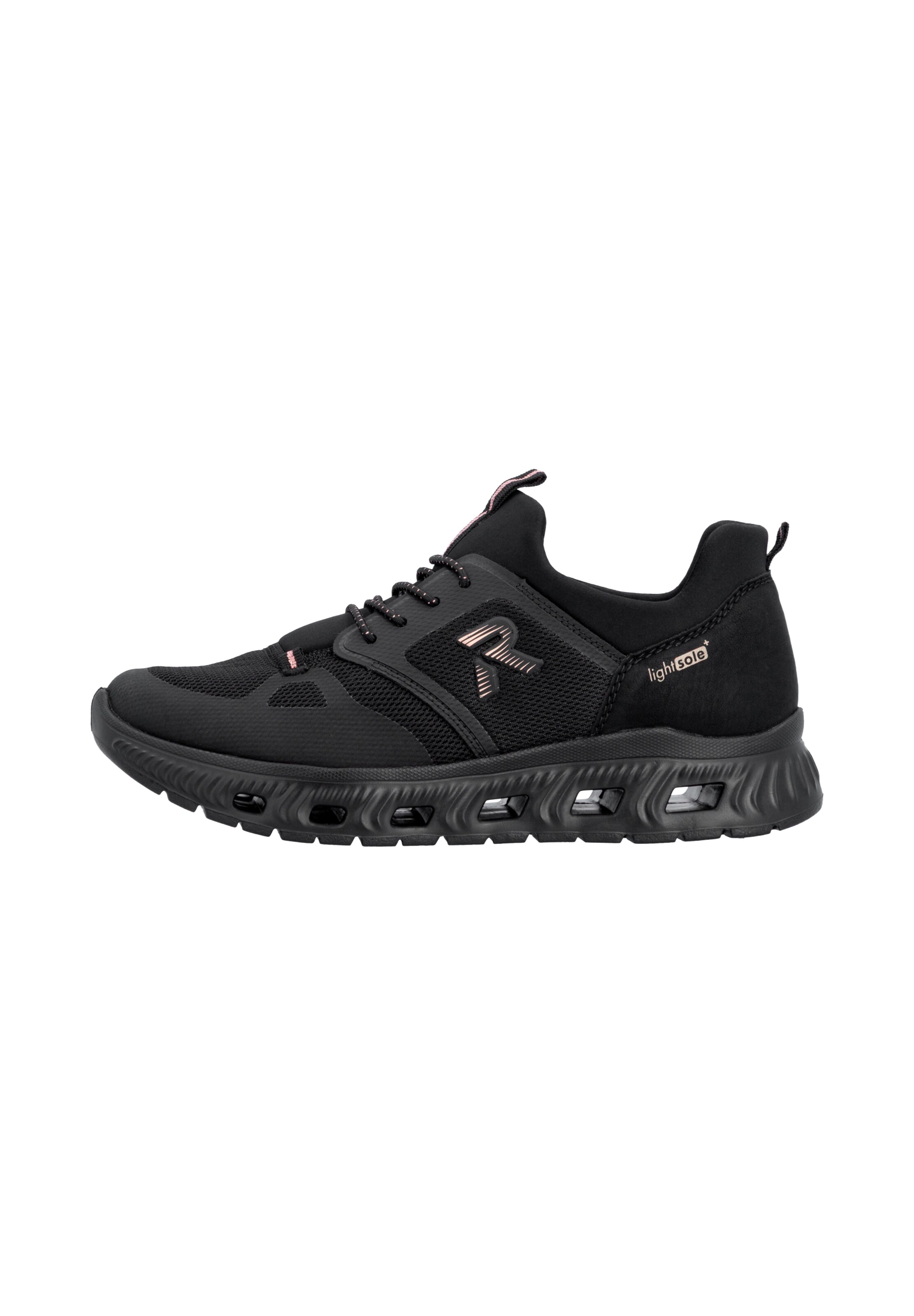 Slip on Rieker en noir : devant