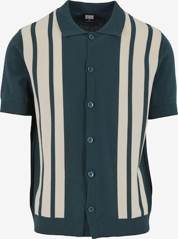 Urban Classics Gebreid vest in Groen: voorkant