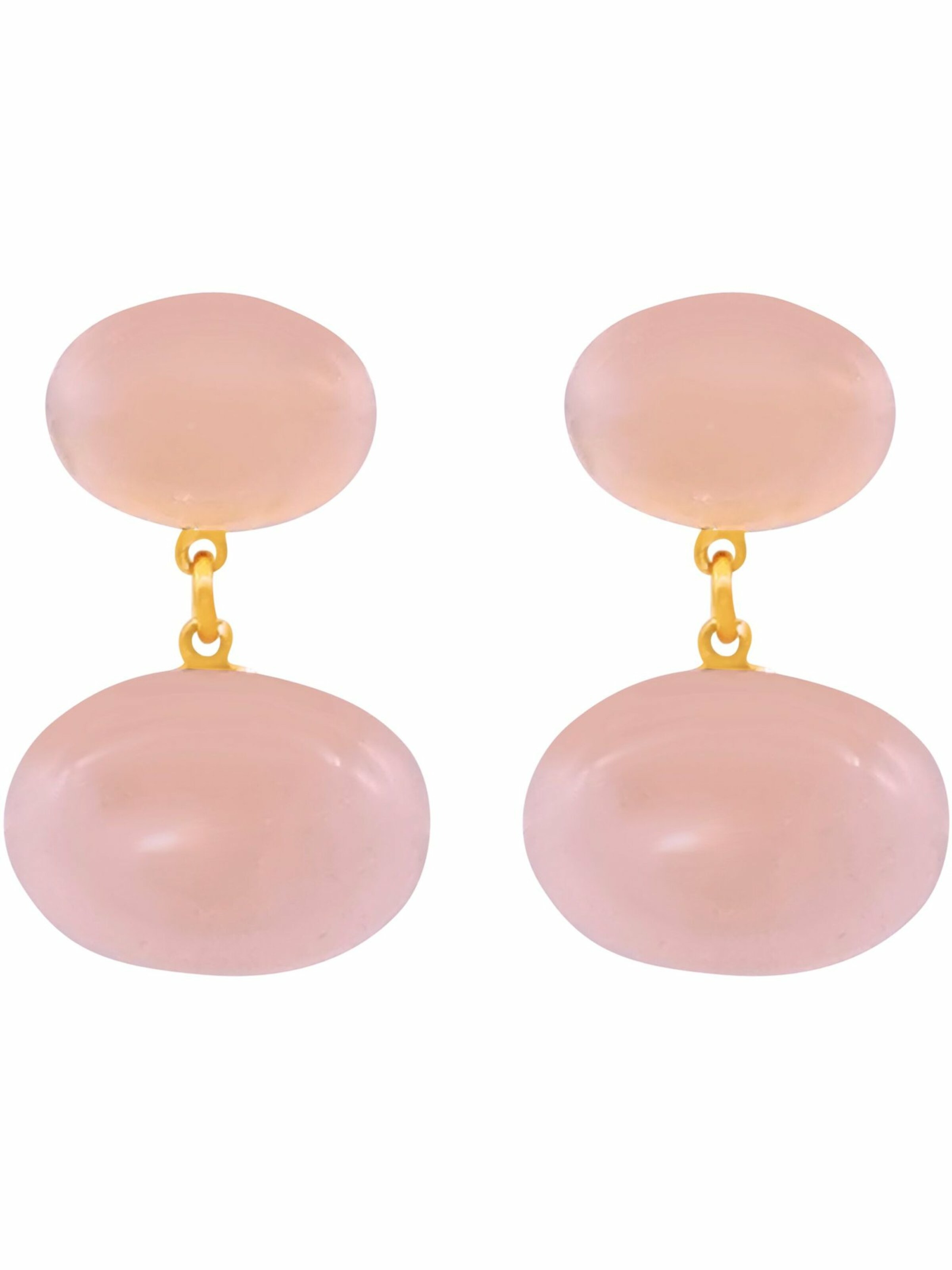 Gemshine Ohrringe in Pink: Vorderseite