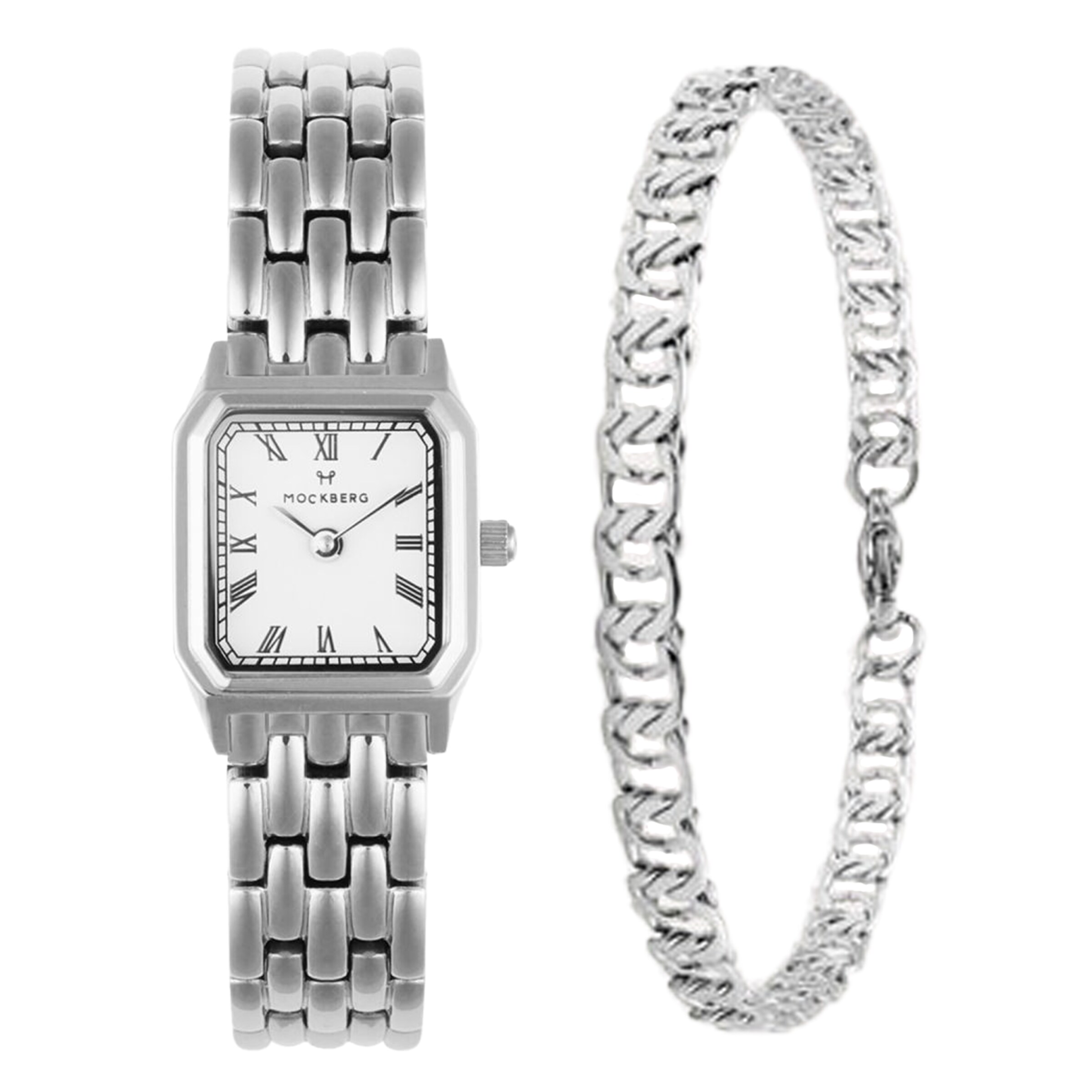 Mockberg Uhr in Silber: Vorderseite