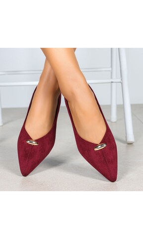 Ital-Design Ballet Flats in Red: front
