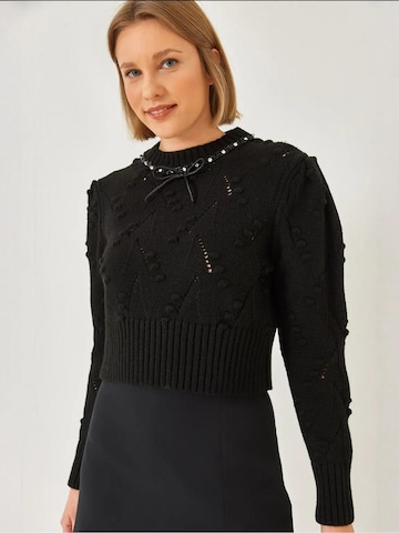 Pull-over 'Pullover' Bianco Lucci en noir : devant
