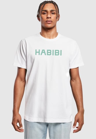 Mister Tee Shirt 'Habibi' in White: front