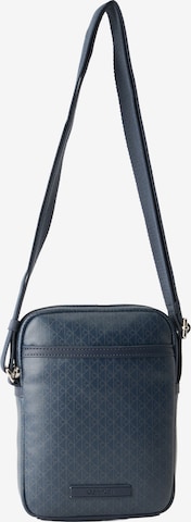 Calvin Klein - Mala de ombro em azul: frente