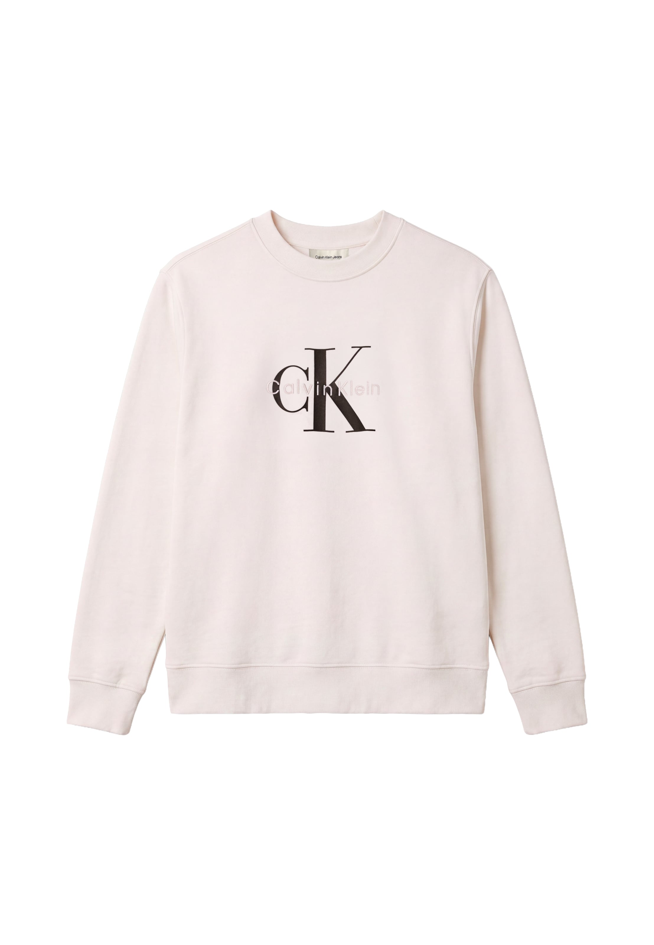 Calvin Klein Jeans Sweatshirt in Weiß: Vorderseite