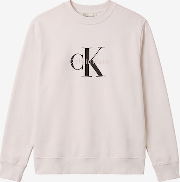 Calvin Klein Jeans Sweatshirt in Weiß: Vorderseite