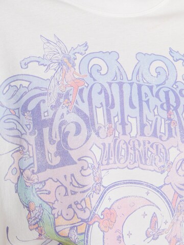 Bershka T-Shirt in Weiß