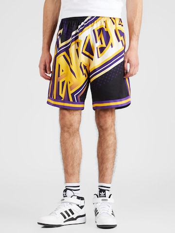 Regular Pantalon de sport 'NBA LAKERS' Mitchell & Ness en noir : devant