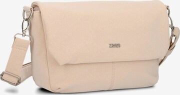 ZWEI - Bolso de mano 'MADEMOISELLE.M M60' en beige: frente