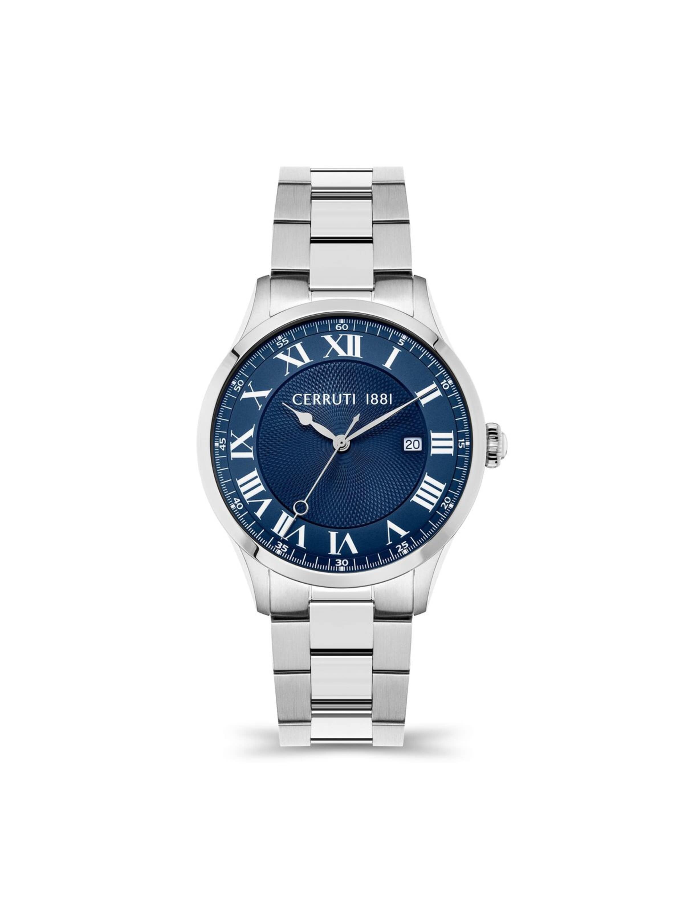 Montre à affichage analogique CERRUTI 1881 en bleu : devant