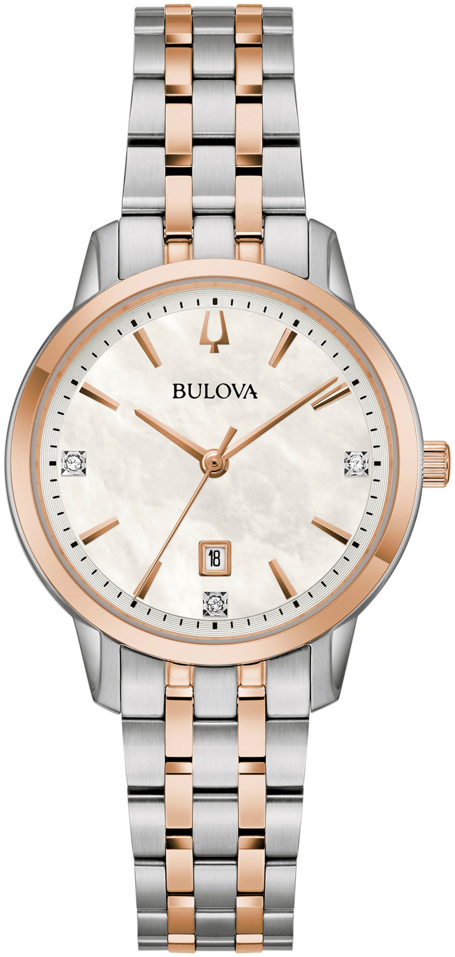 Bulova Analog Watch in Silver: front