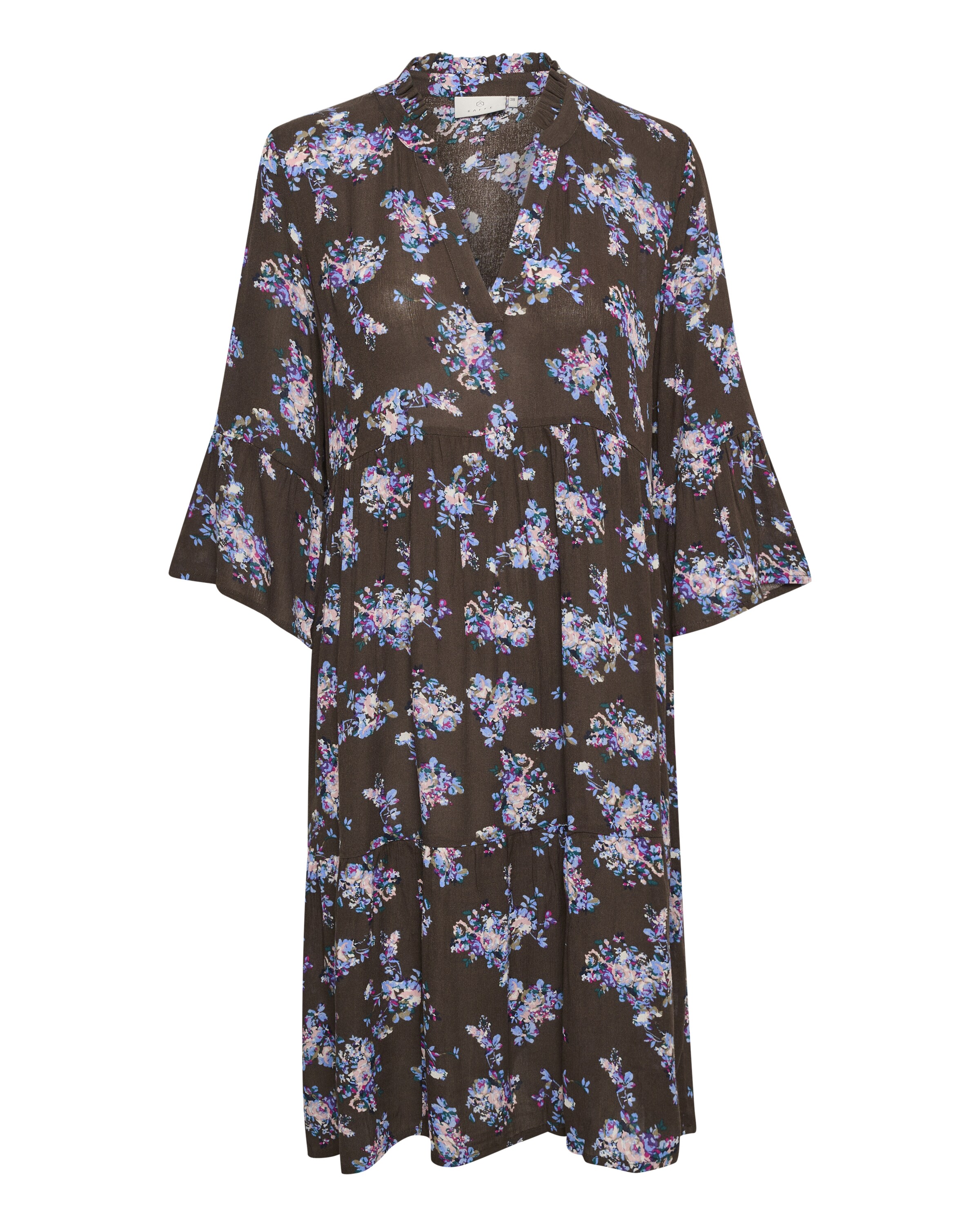 Kaffe Jurk 'hera' in Bruin: voorkant