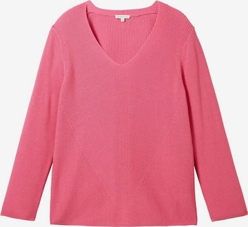 Tom Tailor Women + Sweater in Pink: front