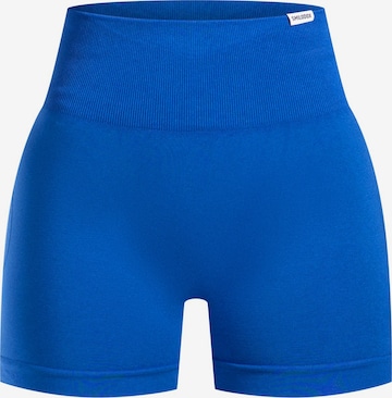 Coupe slim Pantalon de sport Smilodox en bleu : devant