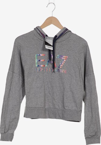 EA7 Emporio Armani Sweatshirt & Zip-Up Hoodie in M in Grey: front