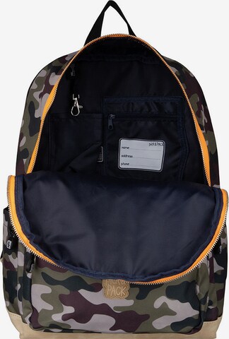 Pick & Pack Rucksack 'Camo' in Grün