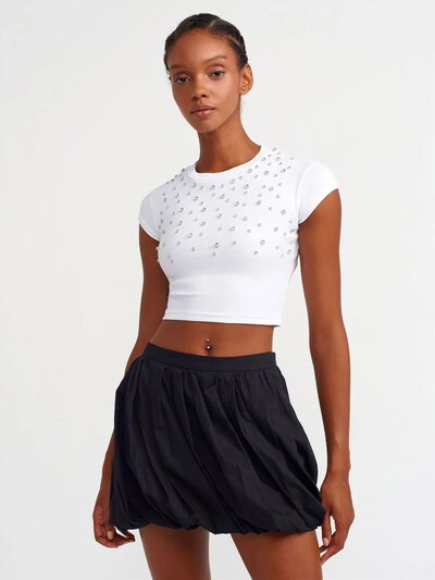 Dilvin T-shirt en M en blanc, Vue avec produit