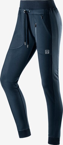 LASCANA ACTIVE Slimfit Sportbroek in Blauw