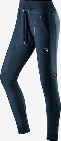 LASCANA ACTIVE Slimfit Sportbroek in Blauw