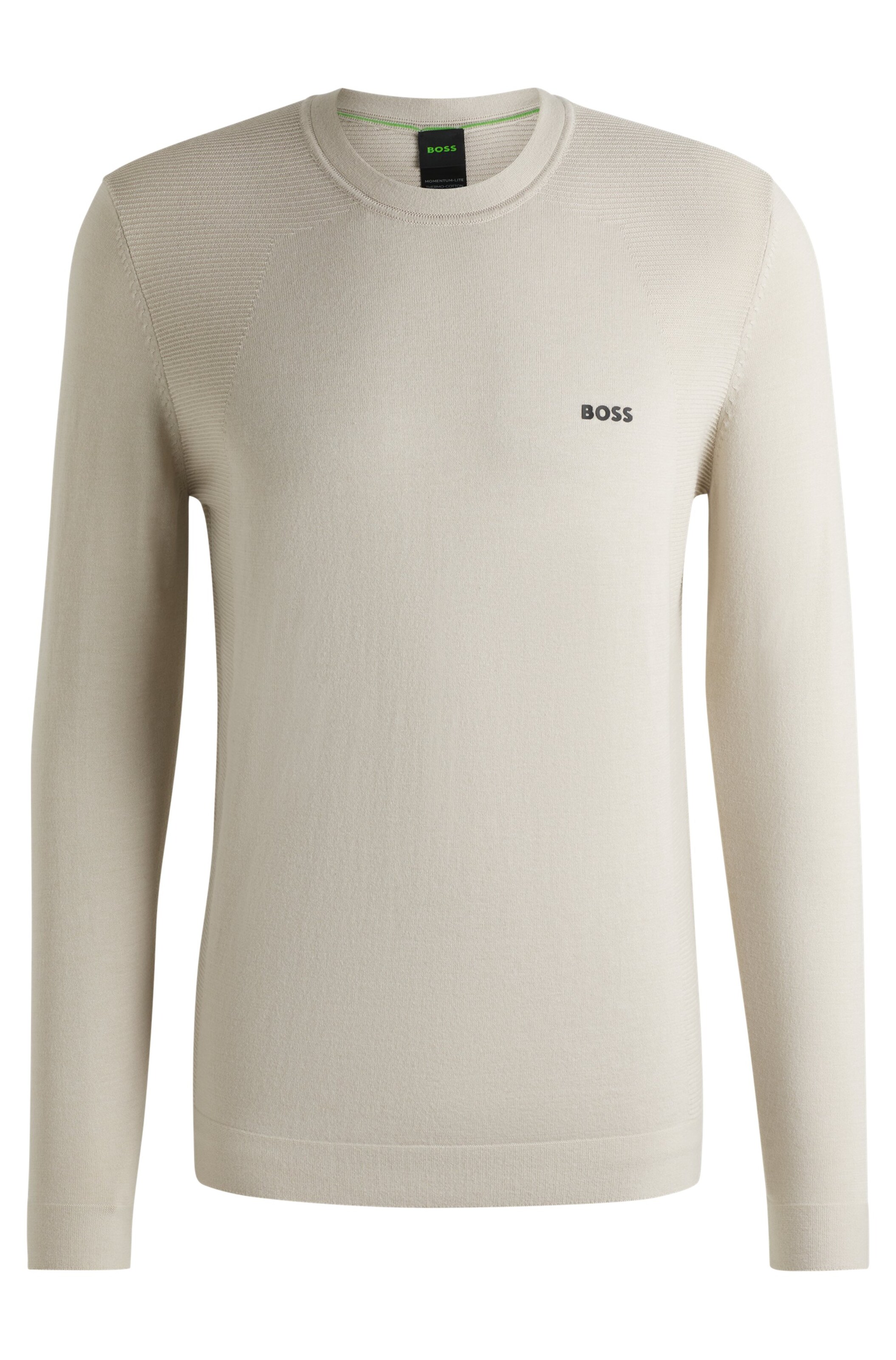 BOSS Sweater 'Momentum' in Beige: front