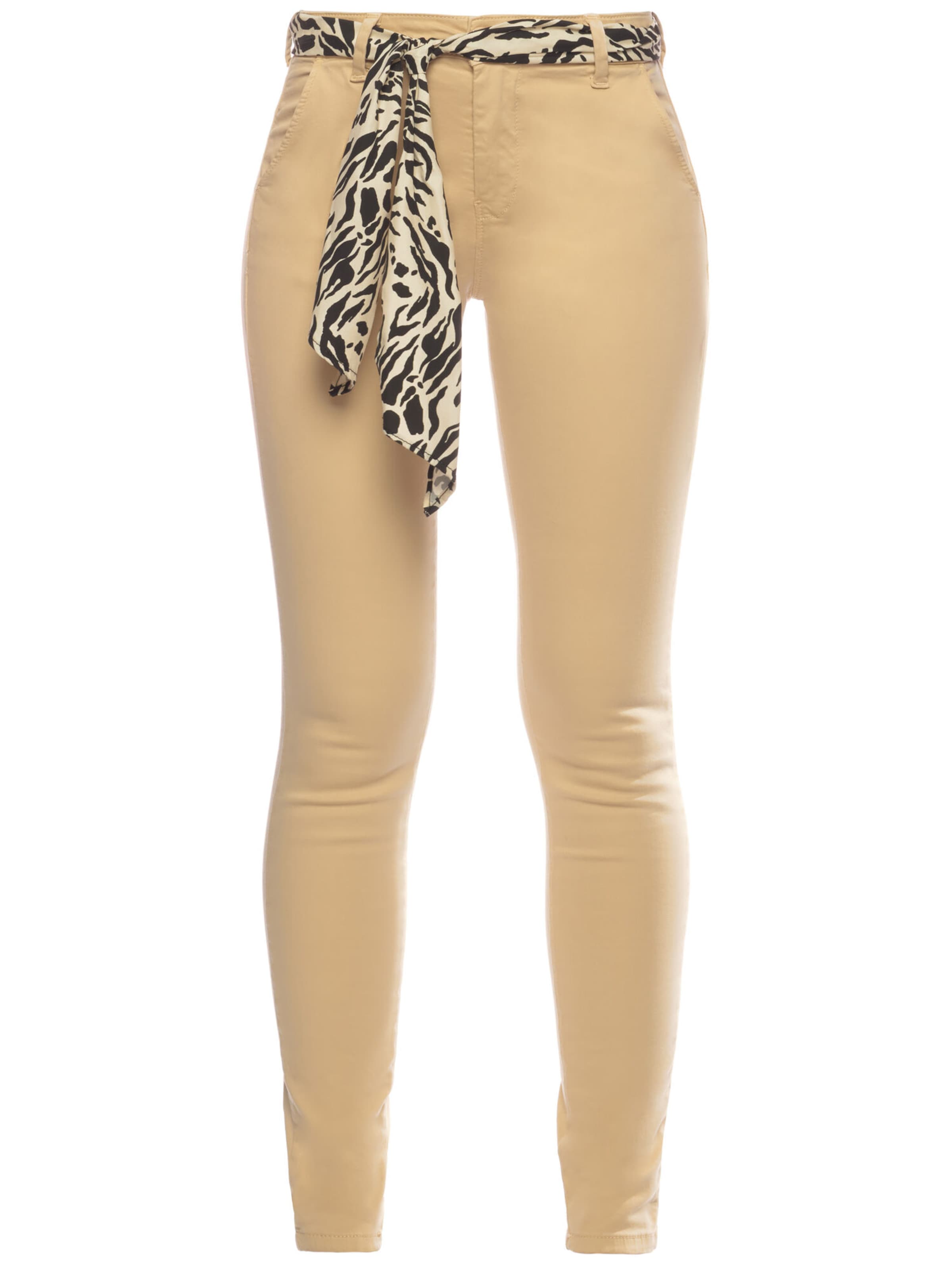 Pantalon chino 'DYLI' Le Temps Des Cerises en marron : devant