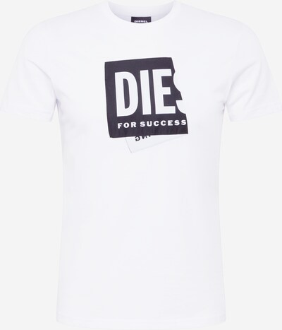 DIESEL T-Shirt 'DIEGOS' in schwarz / weiß, Produktansicht