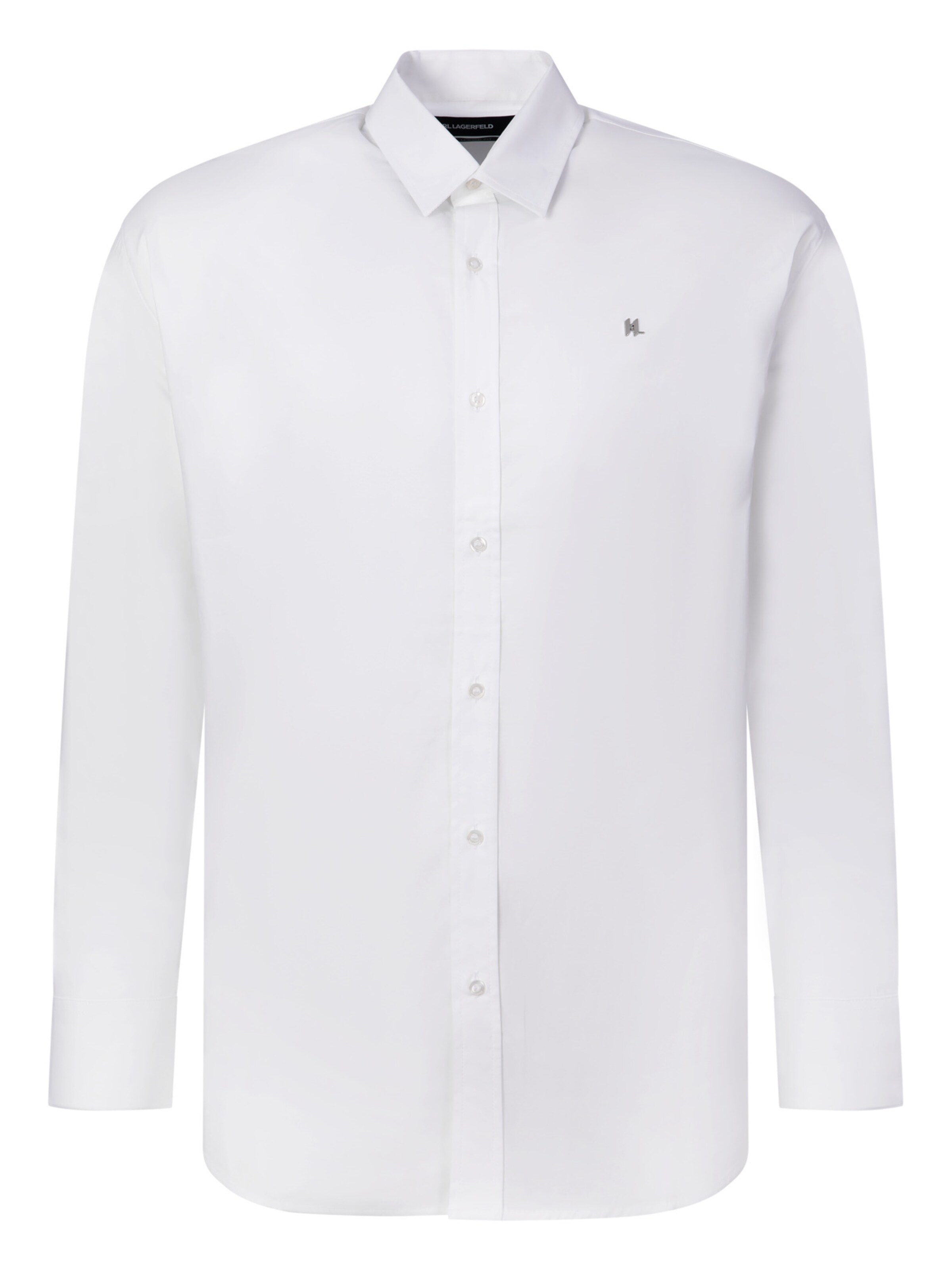 Coupe regular Chemise Karl Lagerfeld en blanc : devant